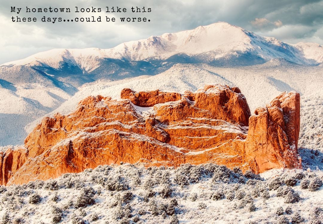 Bleak Midwinter? Early Spring? As usual, in Colorado, we've got a mix of both...