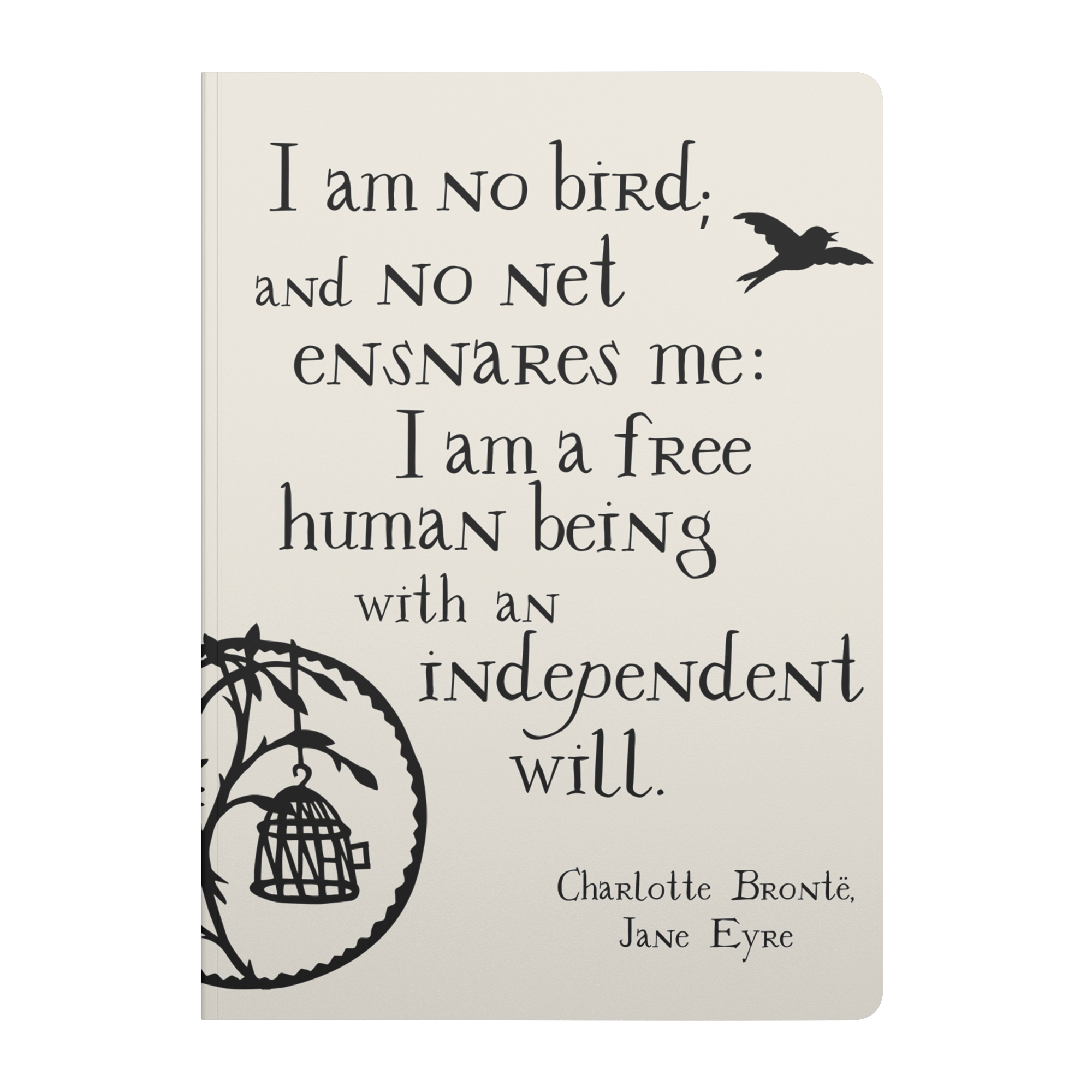 I_Am_No_Bird_Softcover_Notebook_Cover_Front_Mockup.png