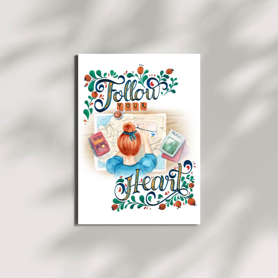 Follow Your Heart Fine Art Print (All Proceeds Donated to UNICEF)