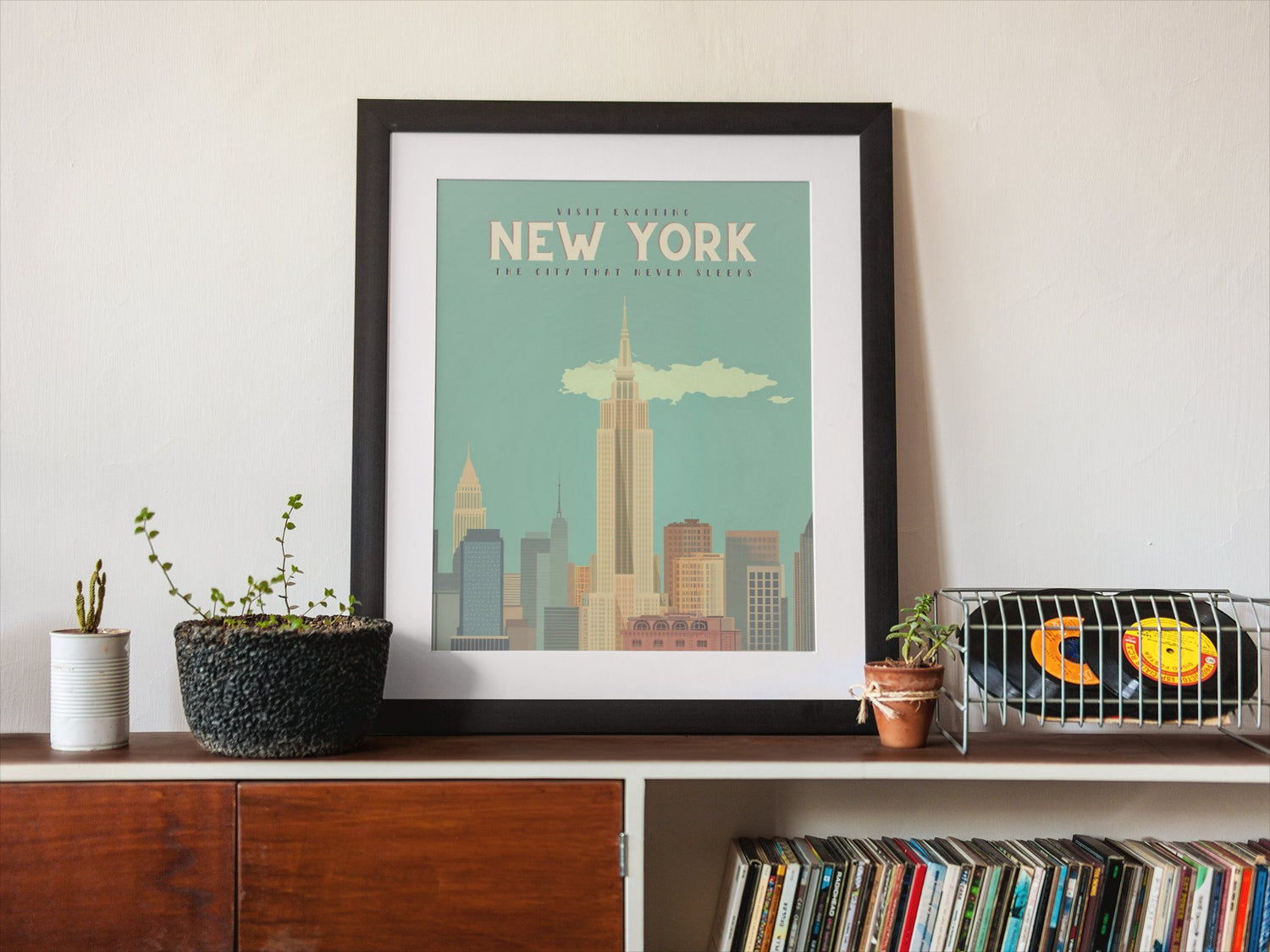 Vintage New York Travel Art Print